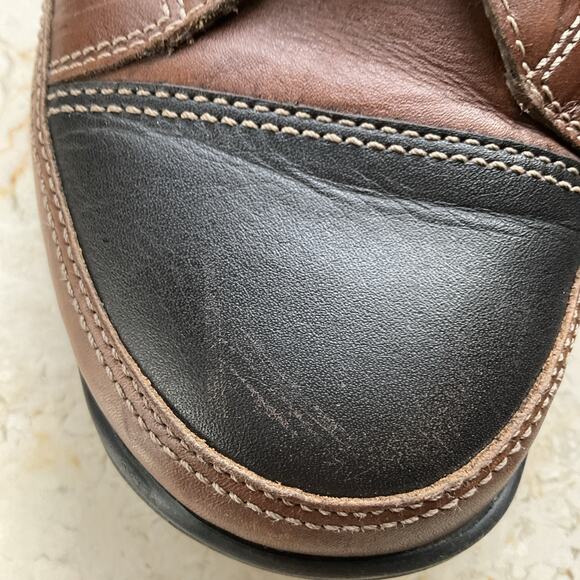 Finn Comfort Alamo Size US 9 UK 8.5 Men\'s‎ Brown W/ Black toe cap Leather Shoes main image 16